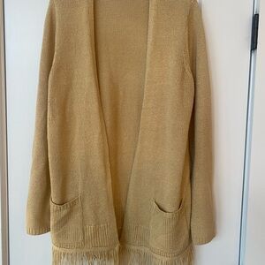 Women's Fringe Hem Sweater Cardigan